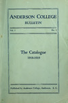 Catalog, 1918-1919