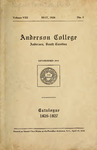 Catalog, 1926-1927 by Anderson University - South Carolina