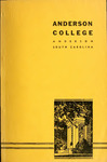 Catalog, 1950-1952 by Anderson University - South Carolina