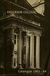 Catalog, 1963-1964 by Anderson University - South Carolina