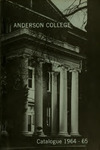 Catalog, 1964-1965 by Anderson University - South Carolina