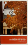 Undergraduate Catalog, 2009-2010 by Anderson University - South Carolina Undergraduate Catalog, 2009-2010 by Anderson University - South Carolina