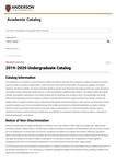 Catalogs, 2020-2021