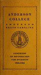 Handbook of Information for Students, 1943-1944 by Student Government Association