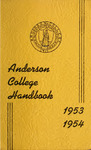 Anderson College Handbook, 1953-1954 by Student Government Association