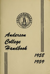 Anderson College Handbook, 1958-1959 by Student Government Association