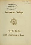 50th Anniversary Anderson College Handbook, 1960-1961 by Student Government Association