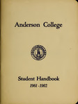 Anderson College Student Handbook, 1961-1962 by Student Government Association