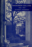 Anderson College Student Handbook, 1966-1967 by Student Government Association