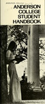 Anderson College Student Handbook, 1975-1976 by Student Government Association