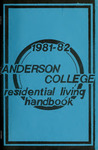 Anderson College Residential Handbook, 1981-1982 by Student Government Association