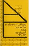 Anderson College Residential Handbook, 1982-1983 by Student Government Association