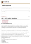 Anderson University Student Handbook, 2021-2022 by Anderson University - South Carolina