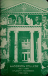 Anderson College Student Handbook for Men, 1967-1968 by Student Government Association