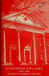 Anderson College Student Handbooks, 1968-1969 by Student Government Association