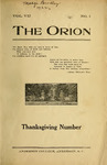 The Orion, Volume 7, Issue 1 by The Orion Editorial Staff