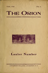 The Orion, Volume 7, Issue 4 by Lanier Literary Society and The Orion Editorial Staff