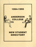 Anderson College Freshman Directory, 1994-1995 by Anderson College Yearbook Staff